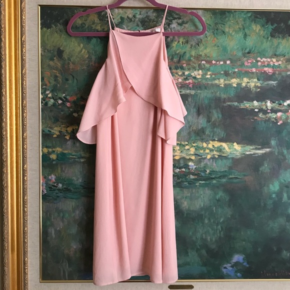 Cold Shoulder Ruffle Dress - Picture 2 of 8